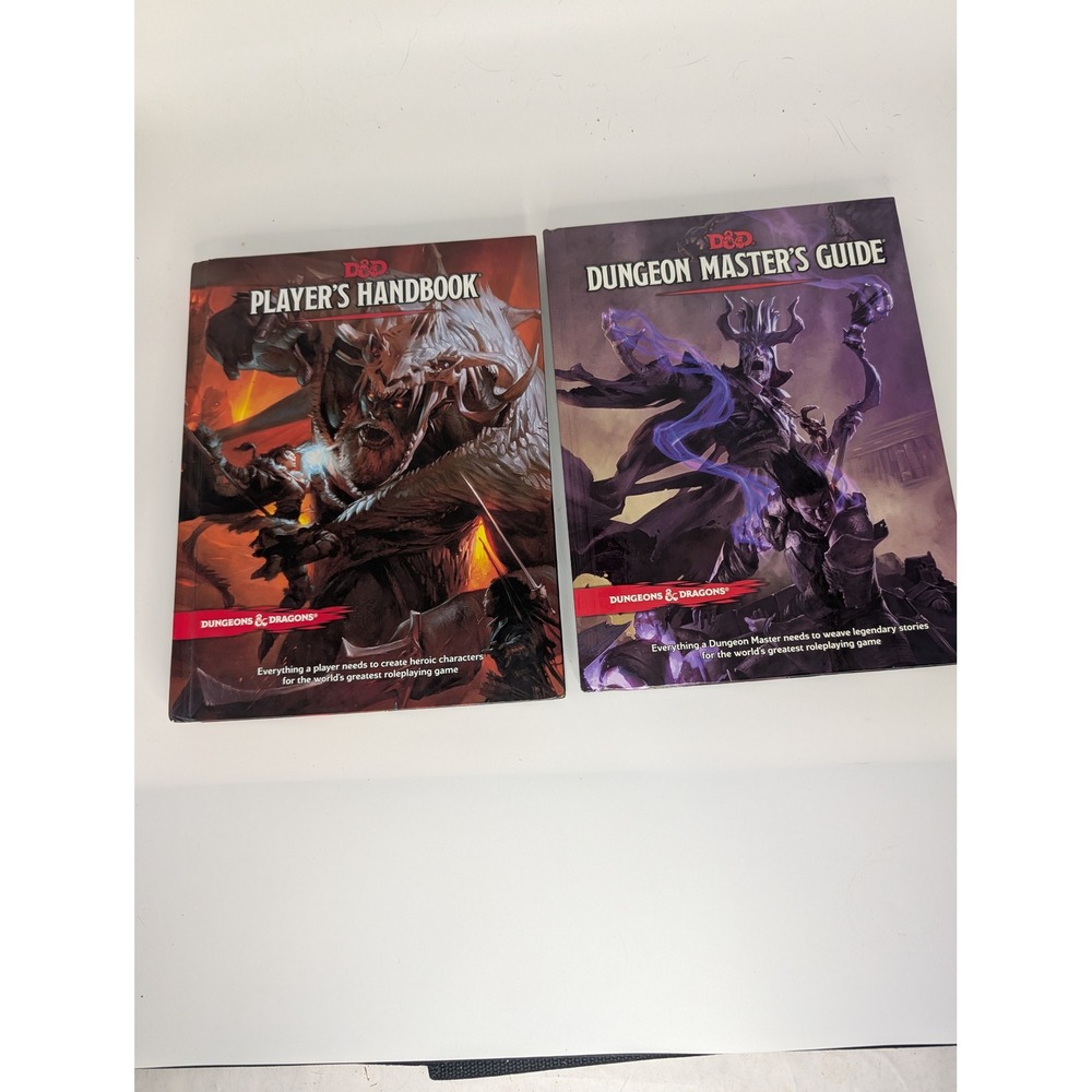 Dungeons & Dragons 5th Edition PHB and DMG Hardcover Book Set 2014 Wizards Coast
